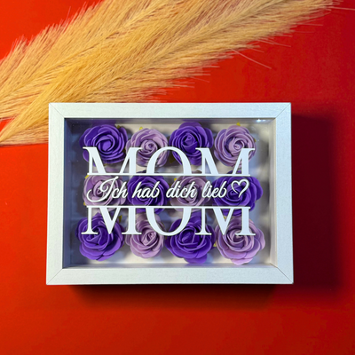 Muttertags-Geschenk "Ich hab dich lieb" Rahmen