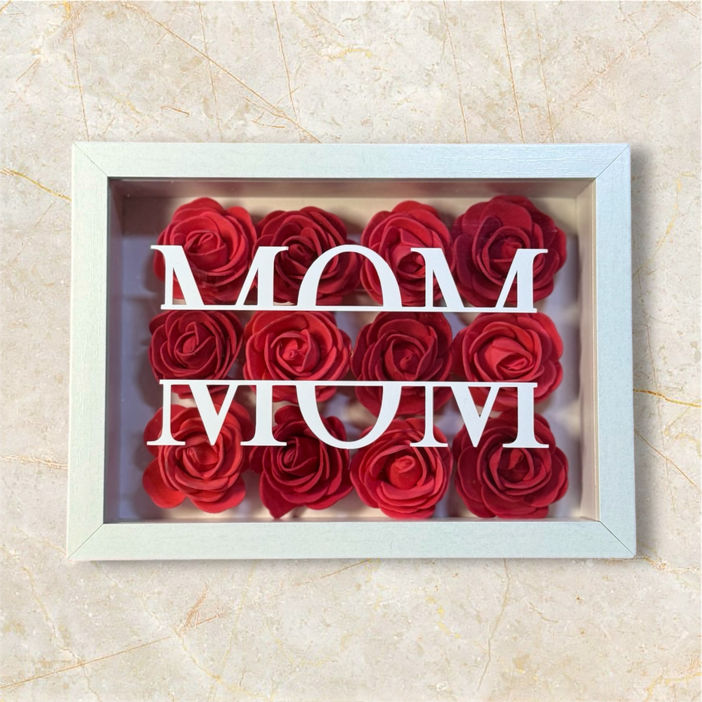 Personalisiertes Rosen Rahmen für die Mama
