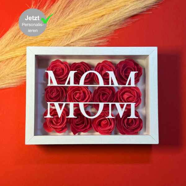 Personalisiertes Rosen Rahmen für die Mama